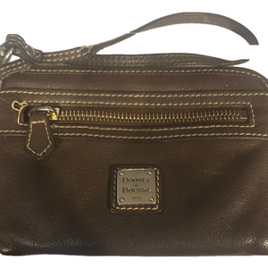 Dooney & Bourke Brown Leather Wristlet